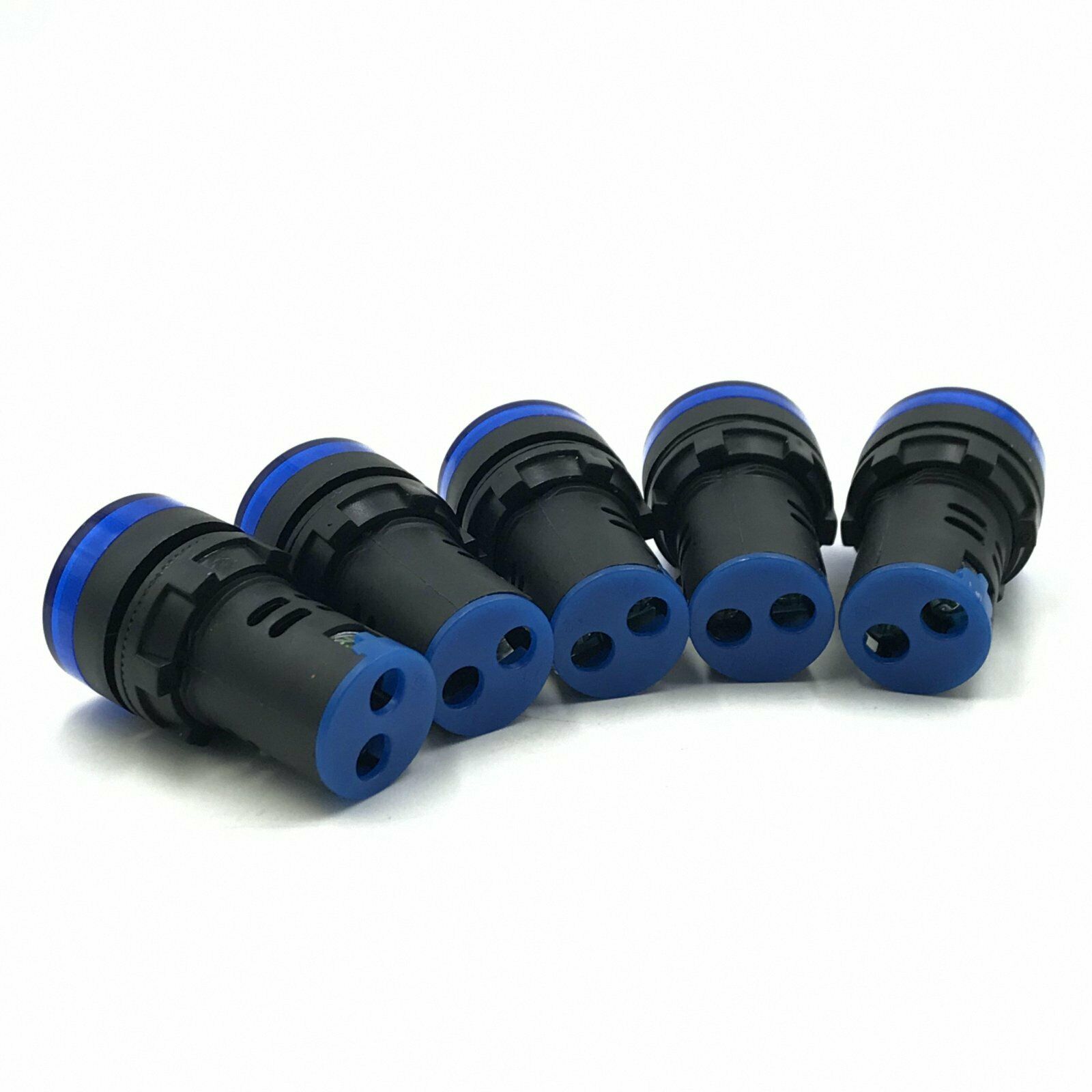 5pcs Blue 220V LED Indicator Pilot Signal Light Lamp 22mm [M_M_S]