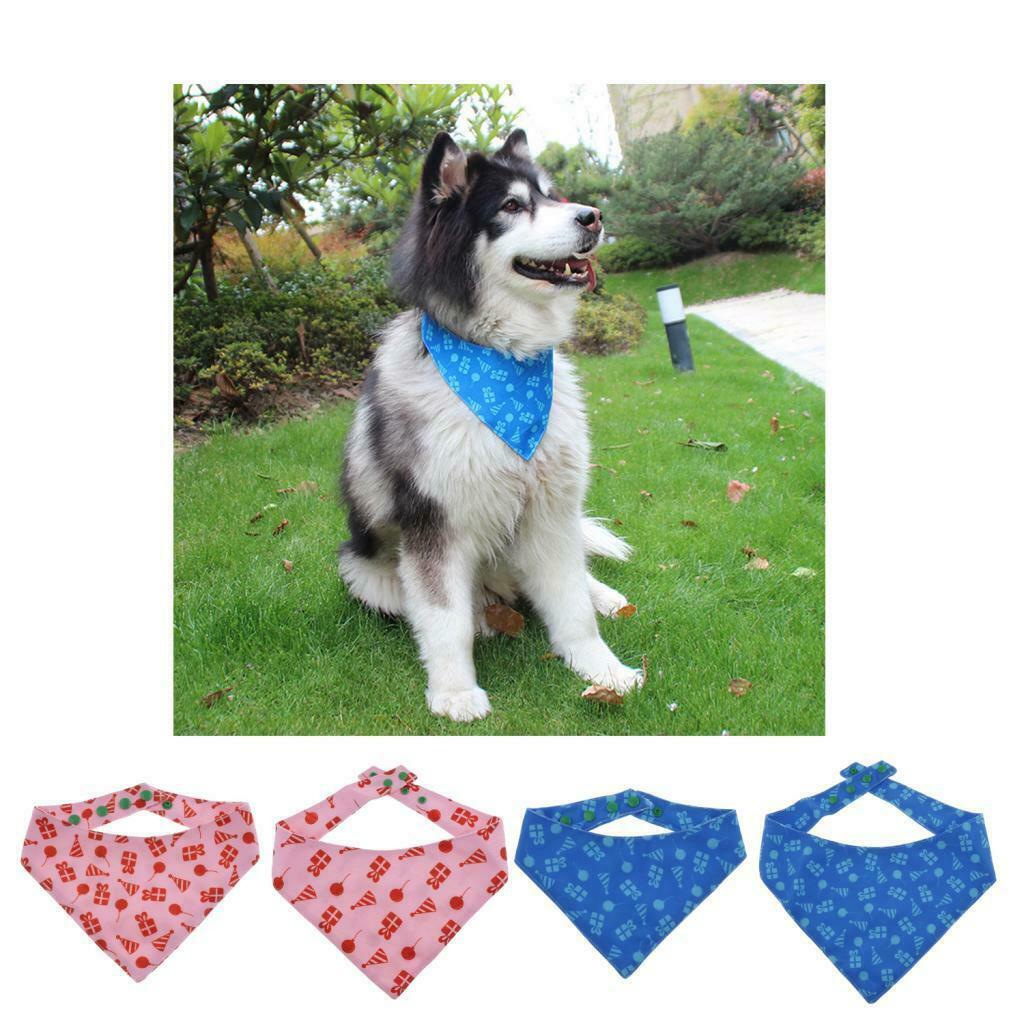 Dog Cat Triangle Scarf Cat Puppy Washable Saliva Towel For Dog Cat Pink-S