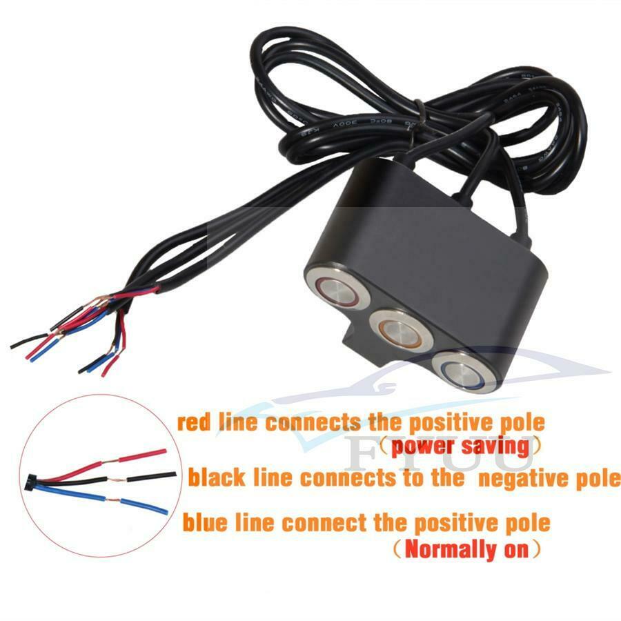 Motorcycle Handlebar CNC Switch Horn Engine Start Kill Dual Button 22mm 7/8 inch