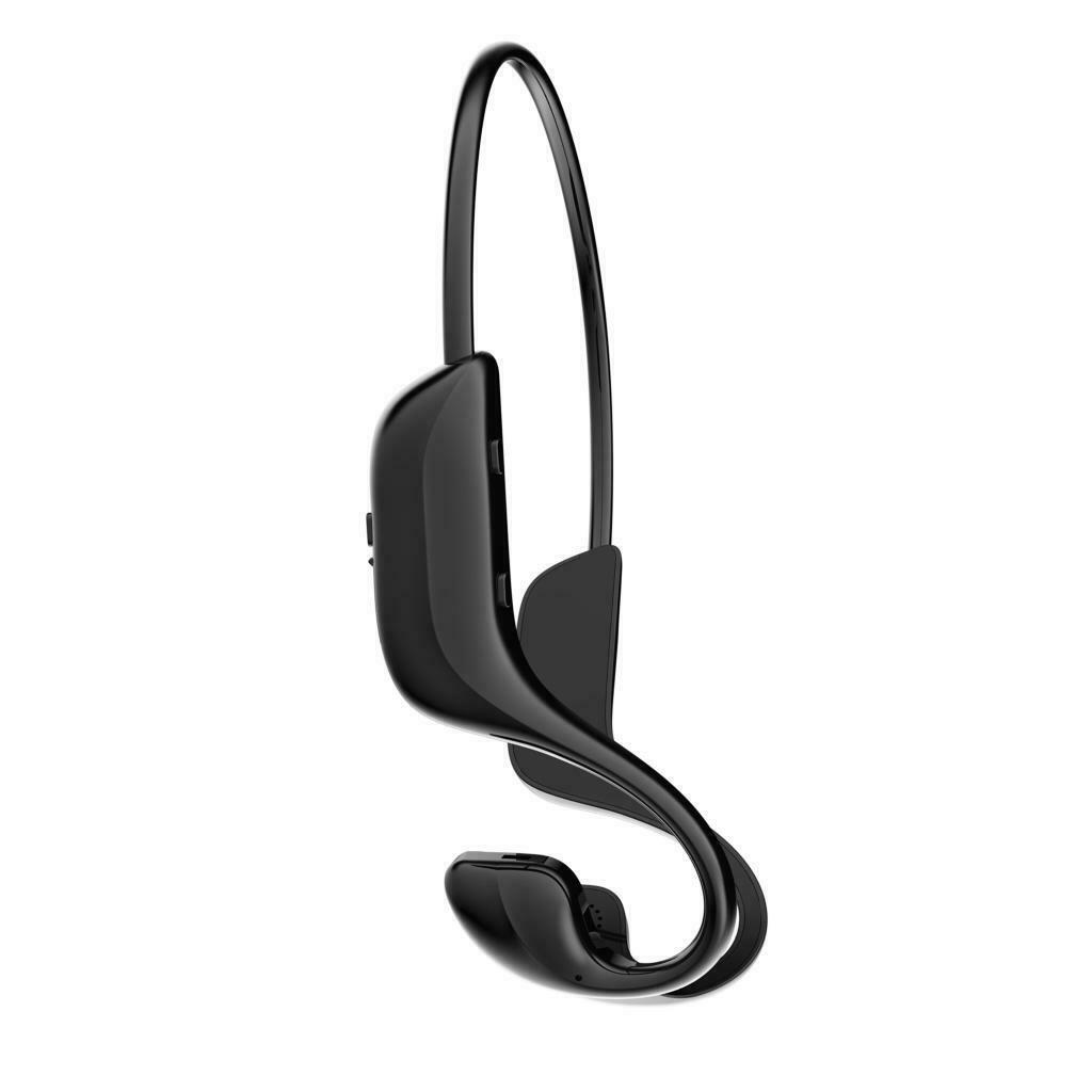 Bluetooth Bone Conduction Headphones Sports Stereo Earphone Microphone Black