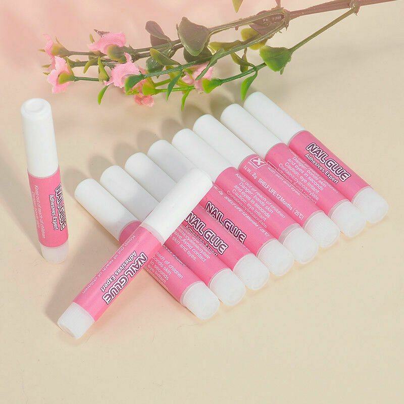 10pcs NAIL TIP GLUE 2g for Acrylic False Nails art& Decorations STRONG Adhesion