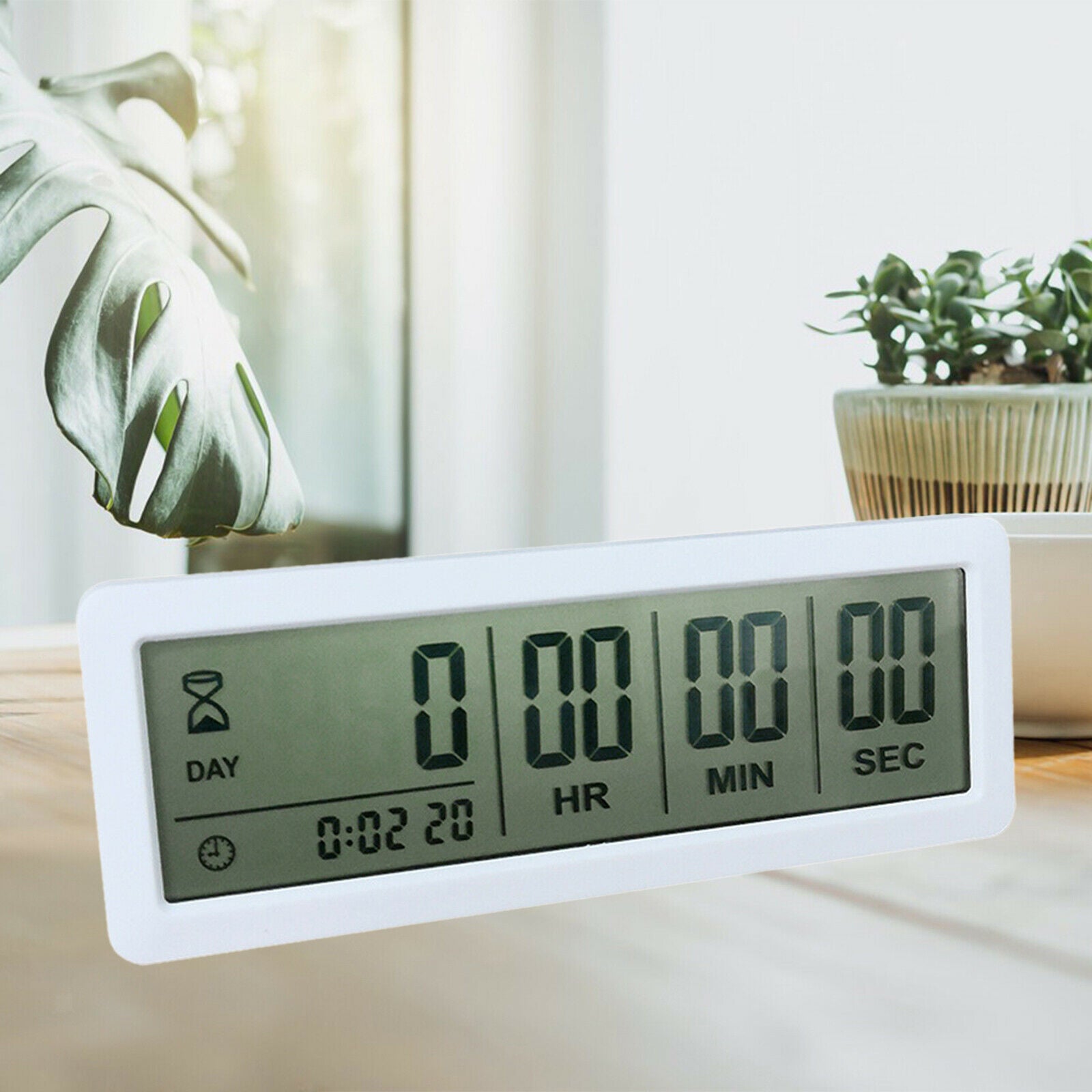 999 Days Countdown Timer Days Timer for Examination Vacation Lab White