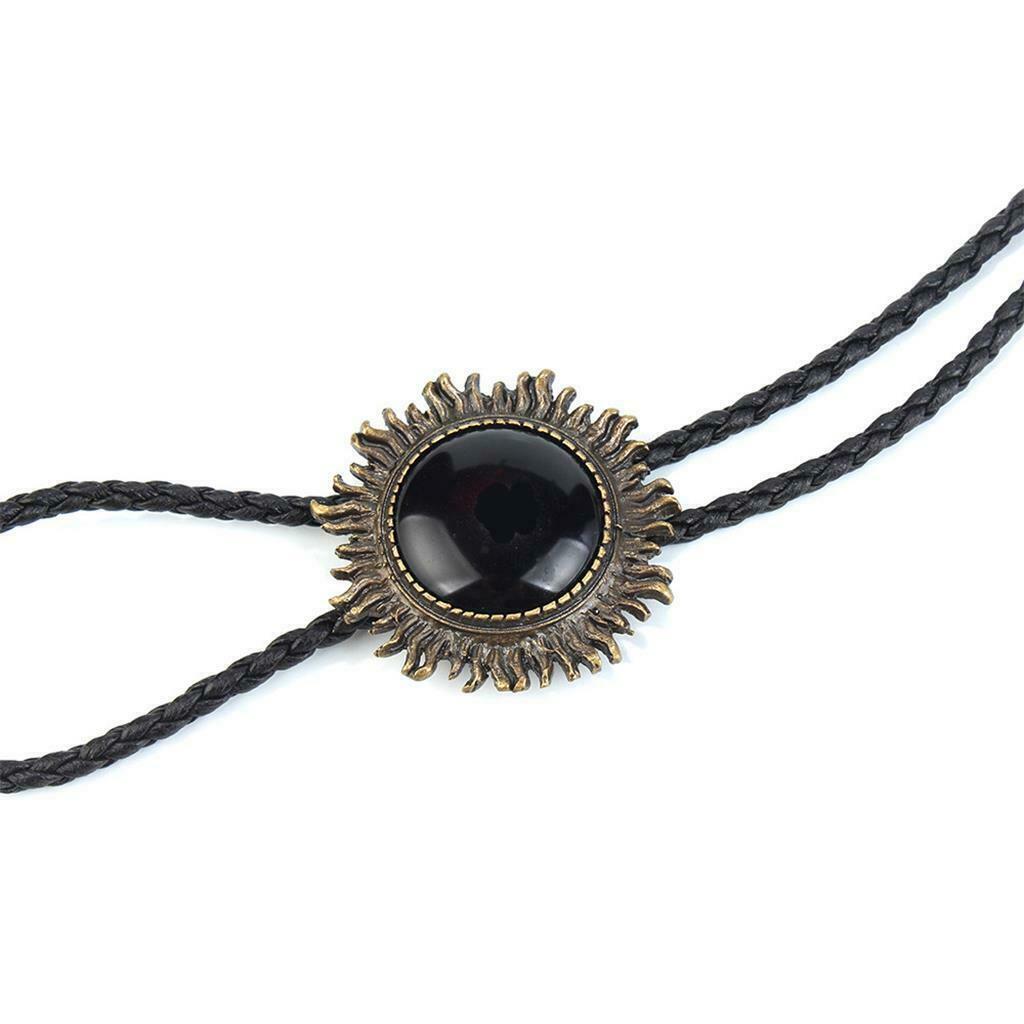Men's Bolo Tie Necklace with Western Rodeo Cowboy Bolo Tie Pendant