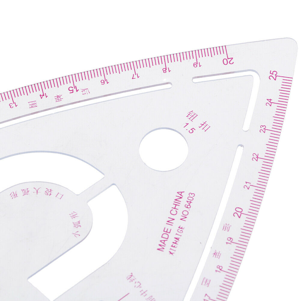 Sleeve Curve Ruler Measure Plastic for Sewing Dressmaking Tailor Drawing Tool^DD