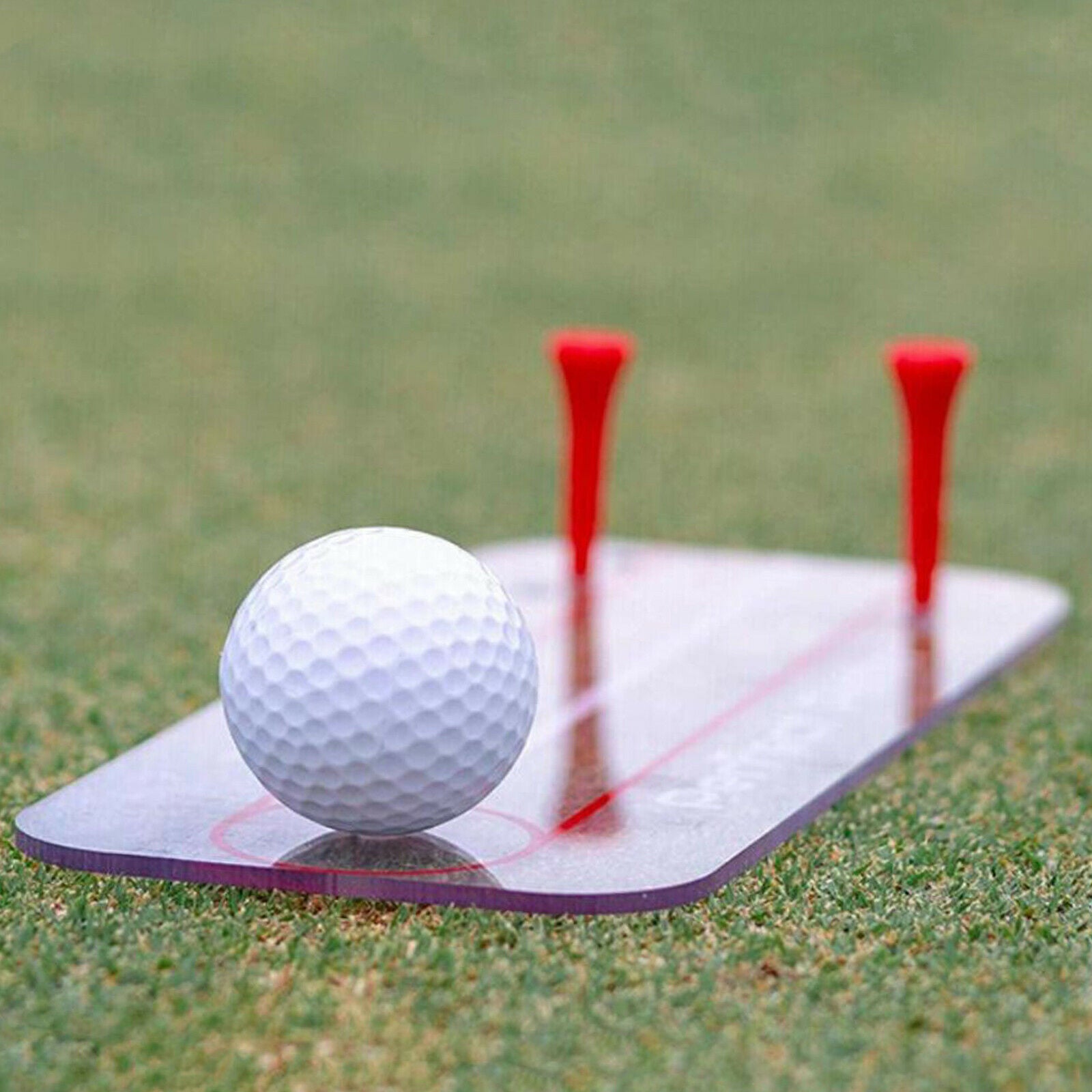 Portable Golf Putting Aid Alignment Swing Trainer Home Office Putting Tutor
