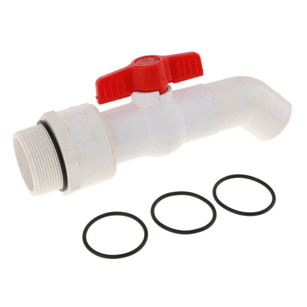 45 Degree UPVC Ton Barrel Replacement Outlet Tap for Oil Water 40mm Outlet