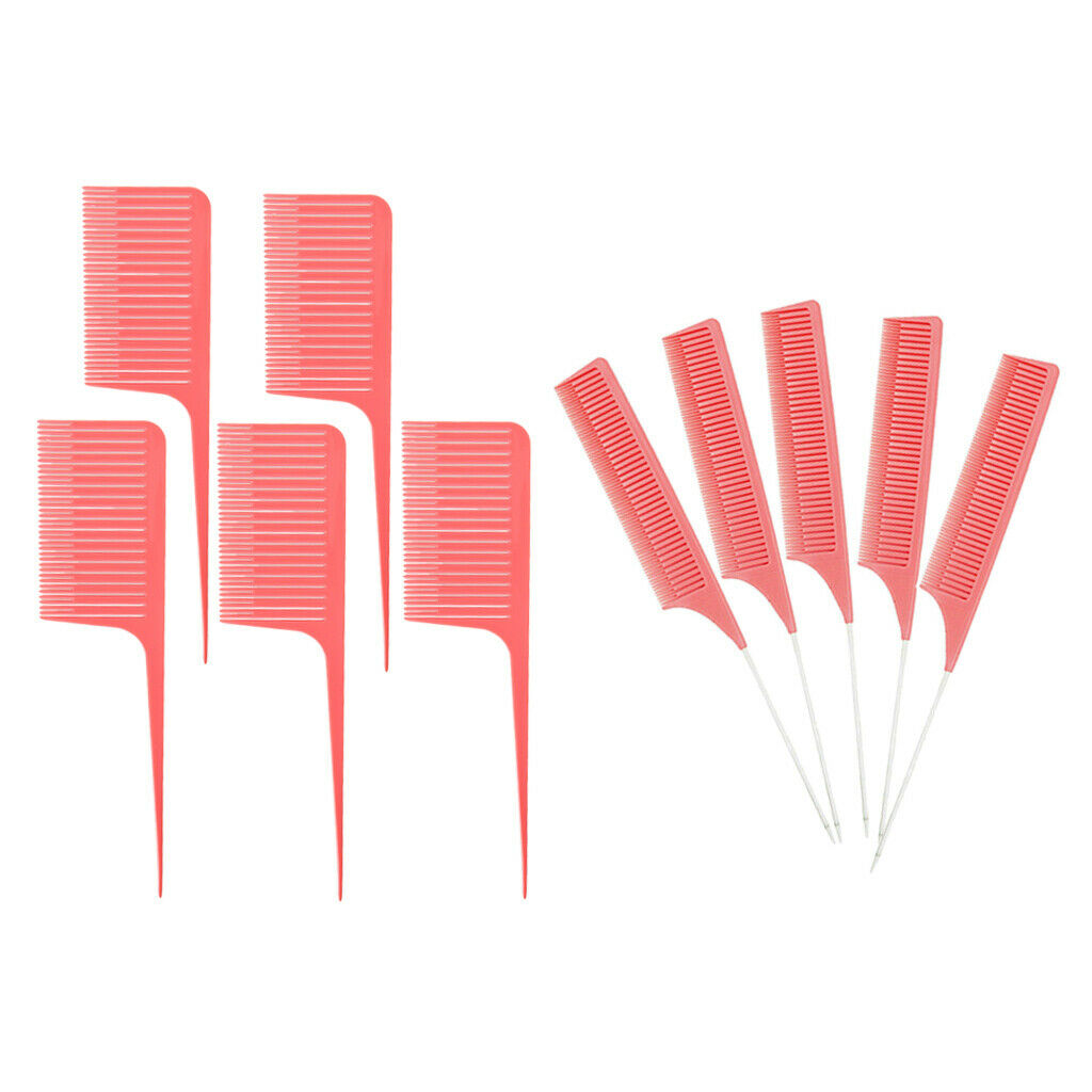 10x Professional ABS Heat-resistant Weaving Highlighting Foiling Hair Comb