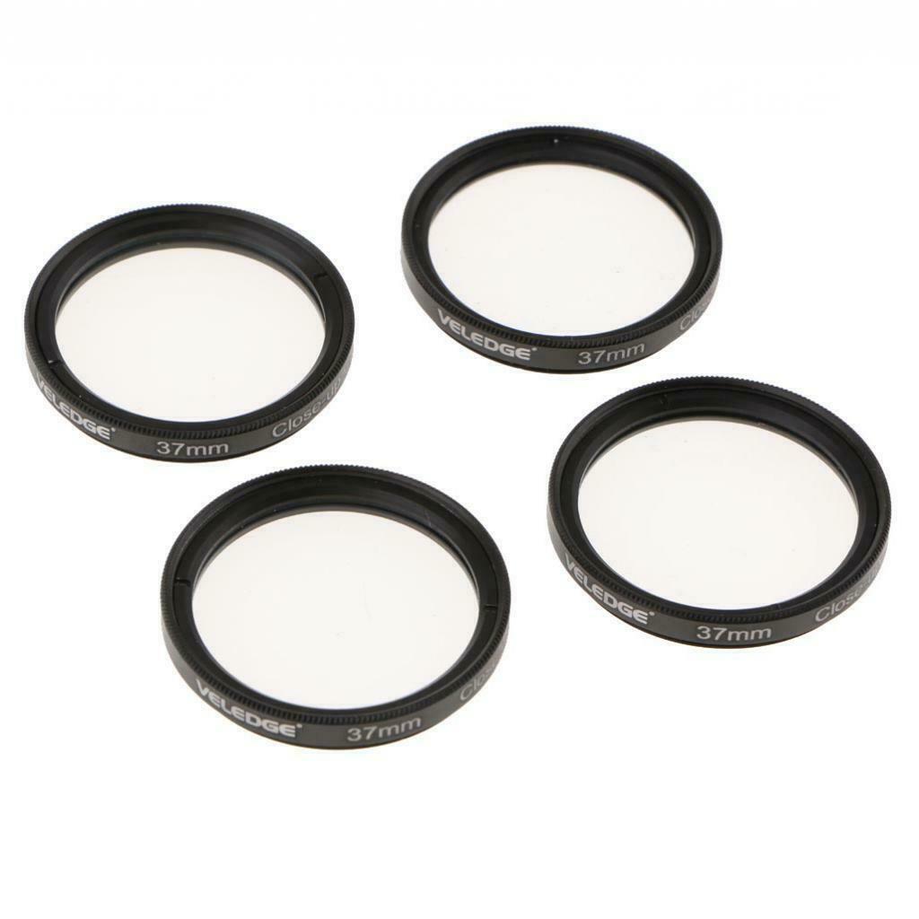 4 in 1 +1+2+4+10 Close Up Macro Lens Filter kit for Canon Nikon Pentax -37mm