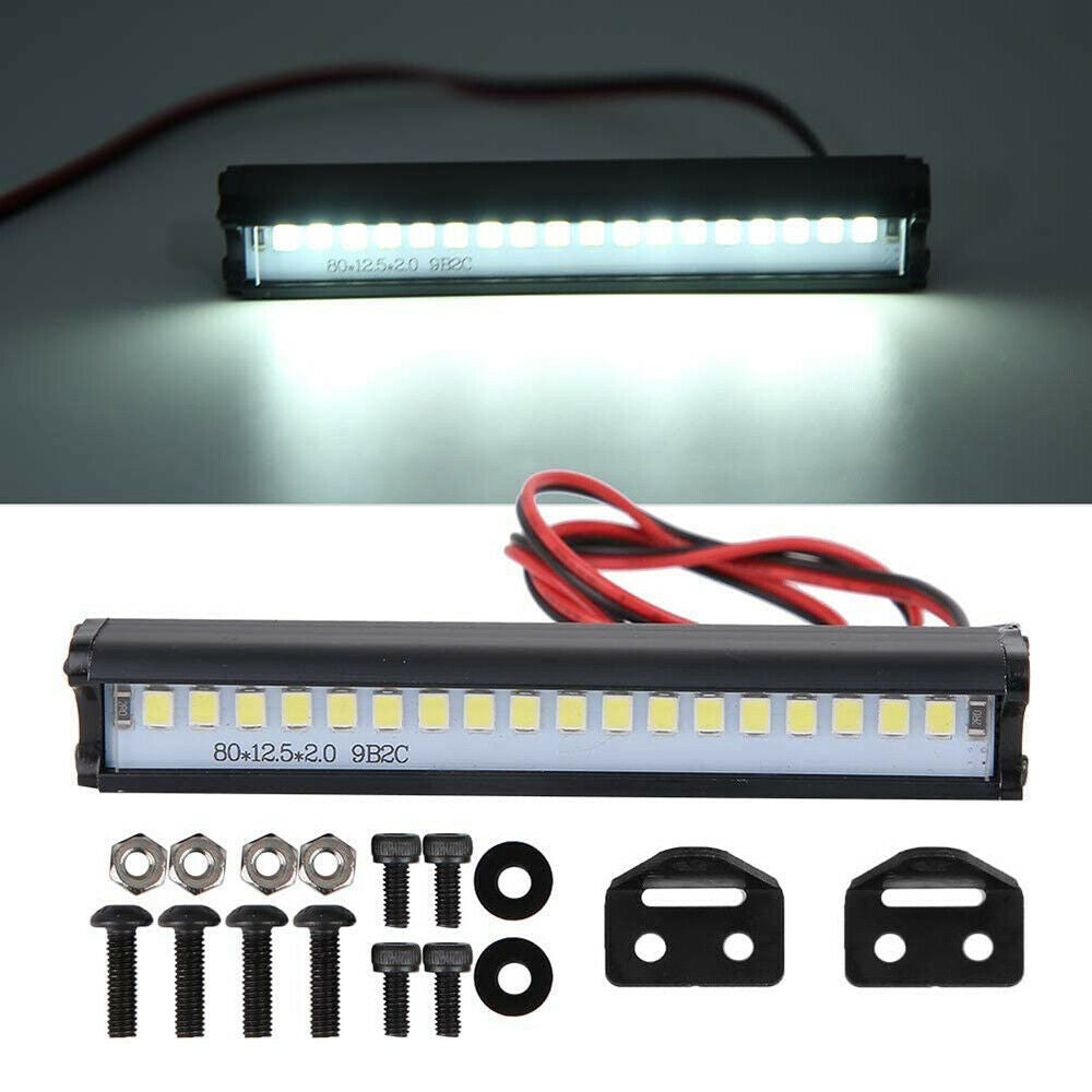 18 LED Light Lamp Roof Bar For 1/10 SCX10 RC Crawler Car Traxxas TRX4 SCX10