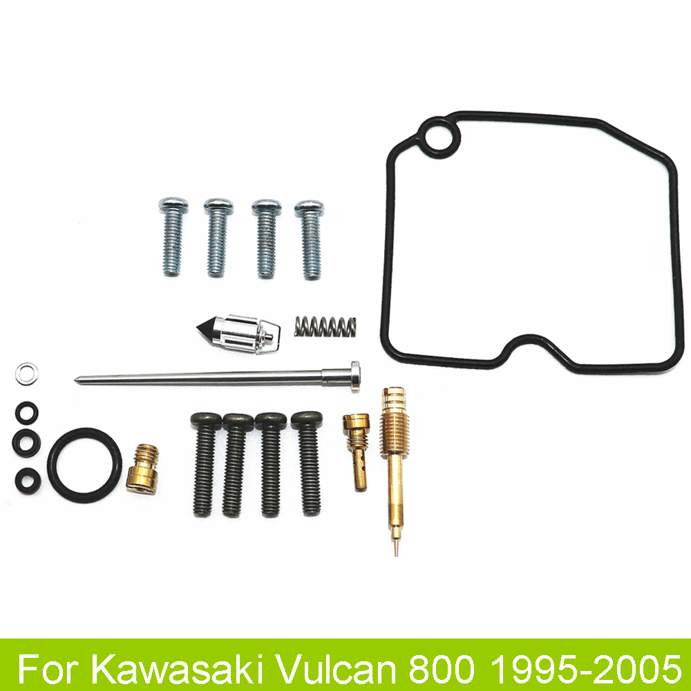 Carburetor Rebulid Kit Gaskets Jet For 1995-2005 Kawasaki Vulcan 800 Carb Repair