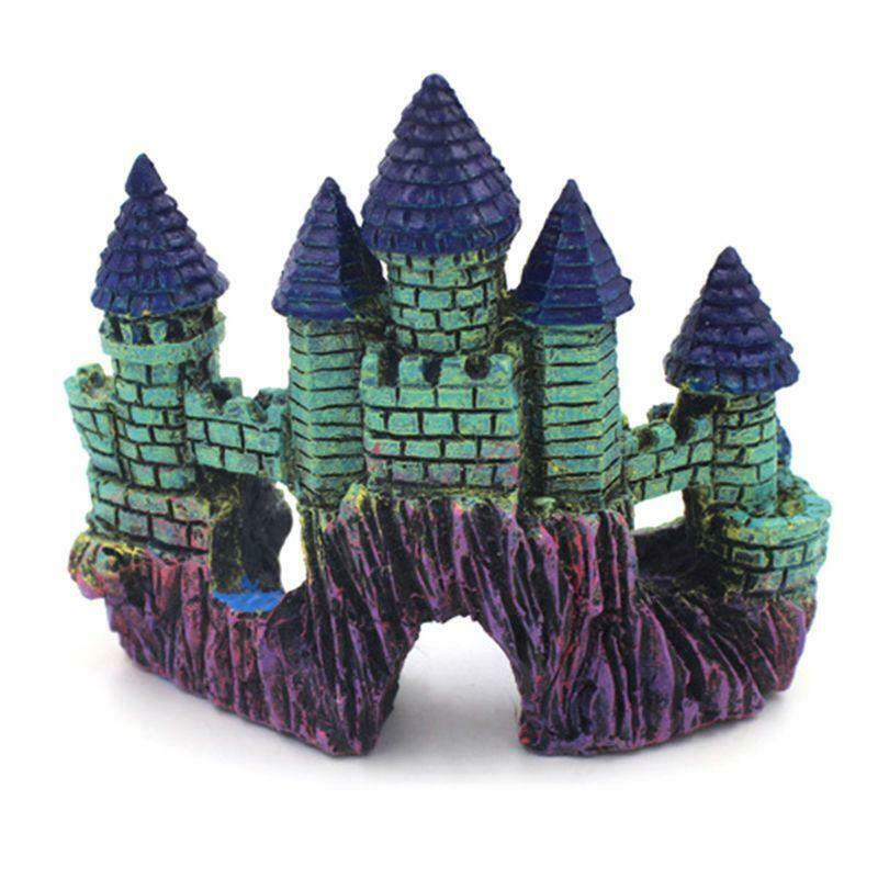 Aquarium Dark Castle Aquarium Decor Ornament Simulation Fish Tank Decorations
