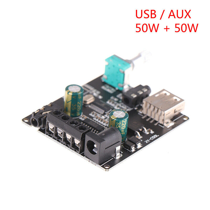 2*50W Bluetooth 5.0 Amplifier Class D Audio HiFi Stereo Wireless Music Playe SJ
