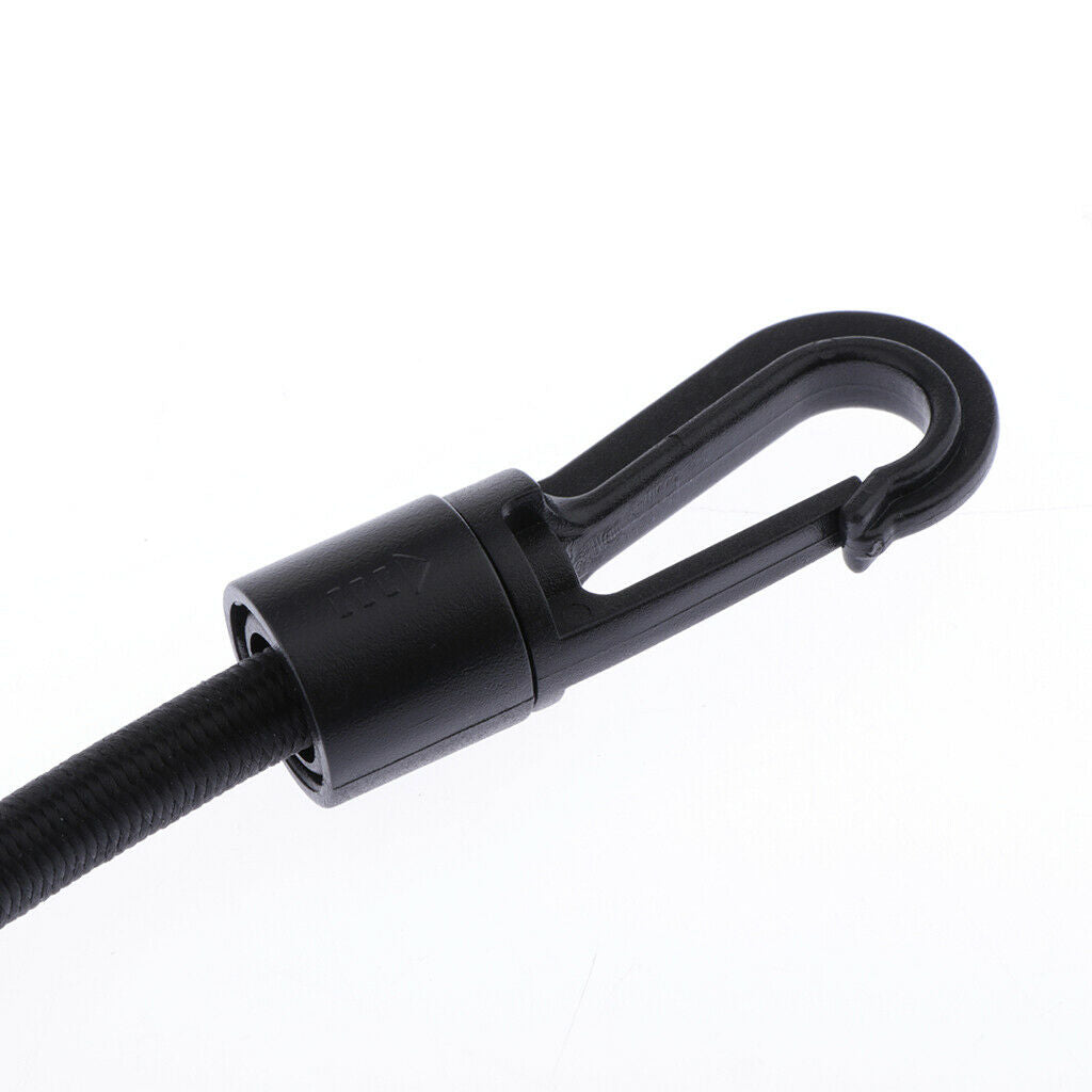 Kayak Bungee Cord Leash Paddle Keeper Holder With 2 Hooks And Pad Eye, Screw