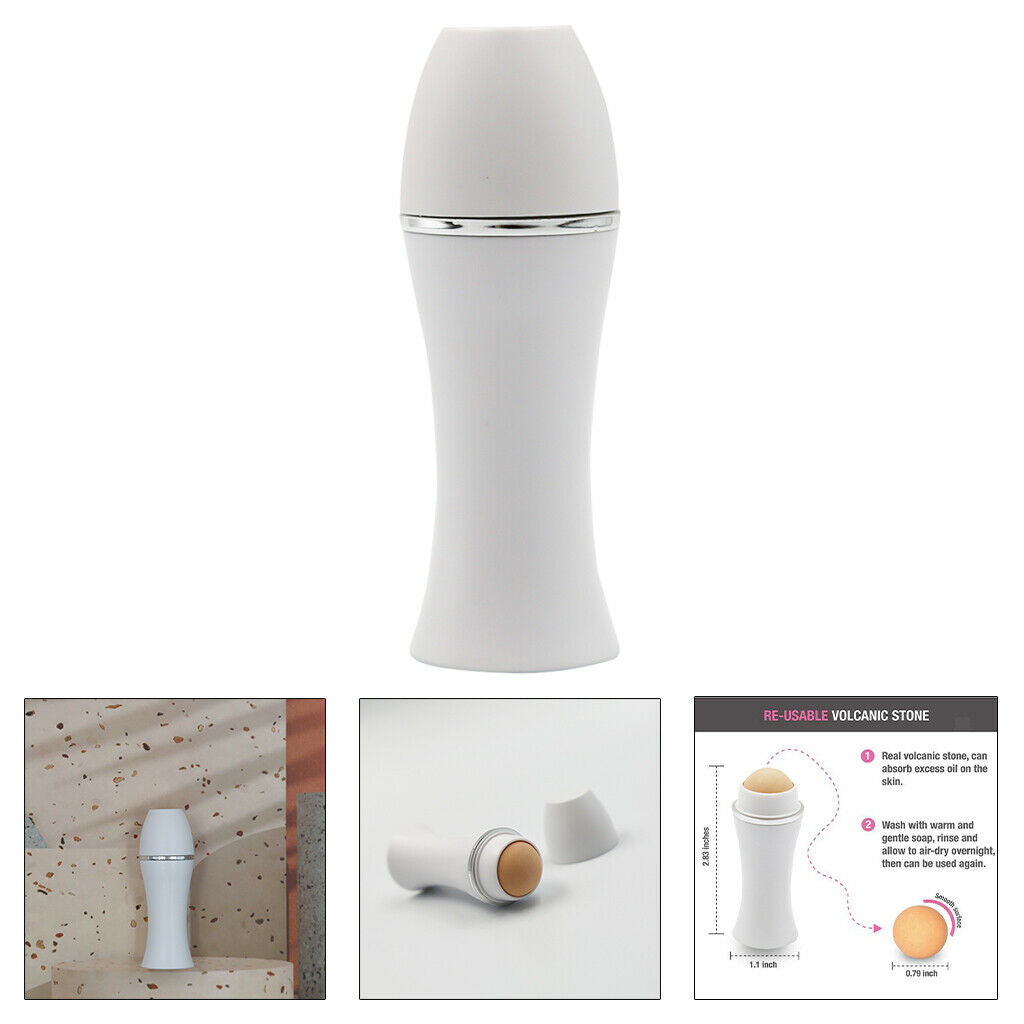 Oil Absorbing Volcanic Roller Ball Reusable Skincare for At-Home Unisex