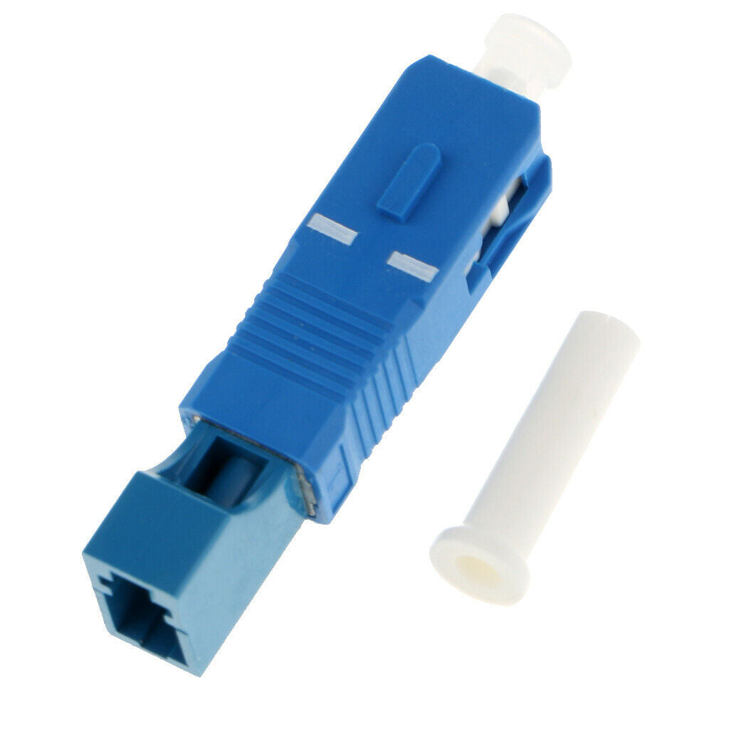 5 Pieces Single Mode SC to LC SC Male-LC Female Adapter Connector Blue