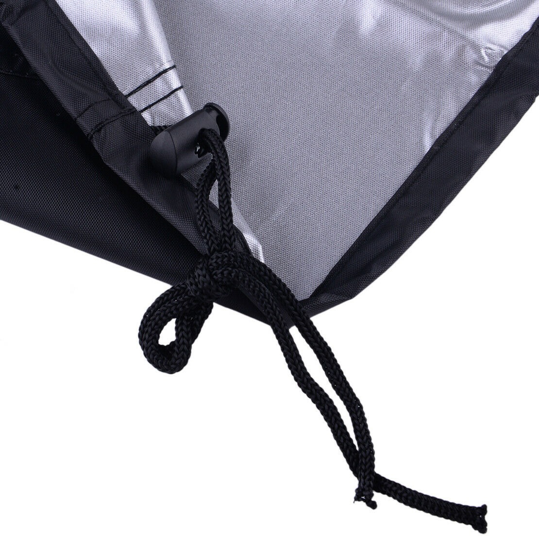 Barbecue Grill Cover BBQ Smoker Cover Waterproof Sun Protection Windproof Black