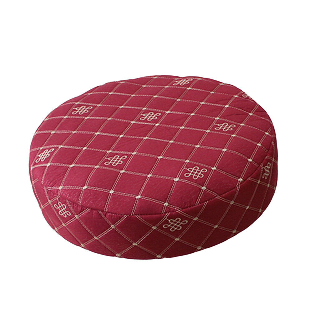 Elastic Bar Stool Covers Round Chair Seat Cover Protector Cushion Pad Red