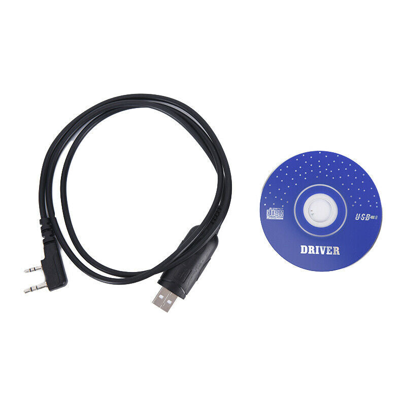 USB Programming Cable&CD for Baofeng UV-5R UV-82 GT-3 888s TEN4 F9+ Rad .l8