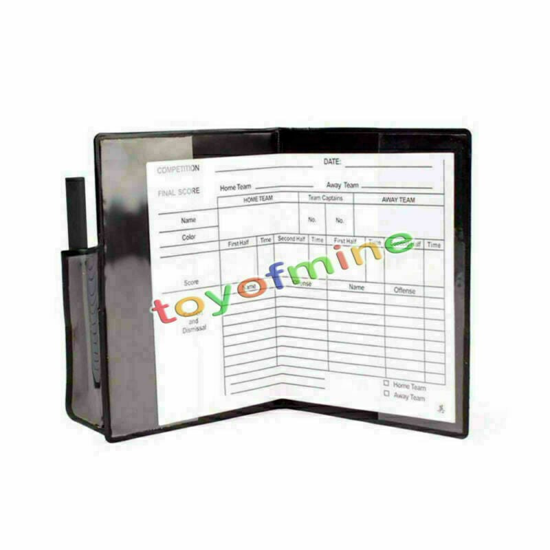 New Sport Football Soccer Referee Wallet Notebook with Red Card and Yellow Card