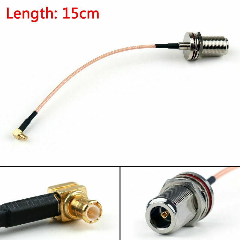 5PCS 15cm RG316 Cable N Female Jack Bulkhead To MCX Male 90¡ã Pigtail 6" B5