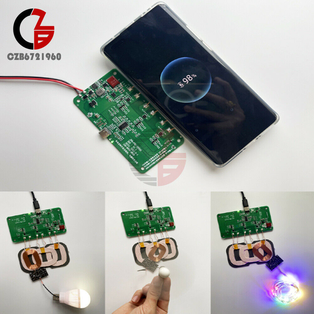 12V 5V 2A Qi Wireless Quick Charger 5/10/15/18/20W Charging Transmitter Module