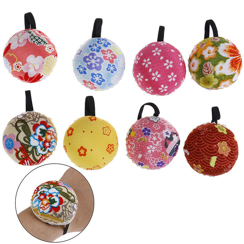 1Pc Ball Shaped DIY Craft Needle Pin Cushion Holder Sewing Kit Pincushions.l8
