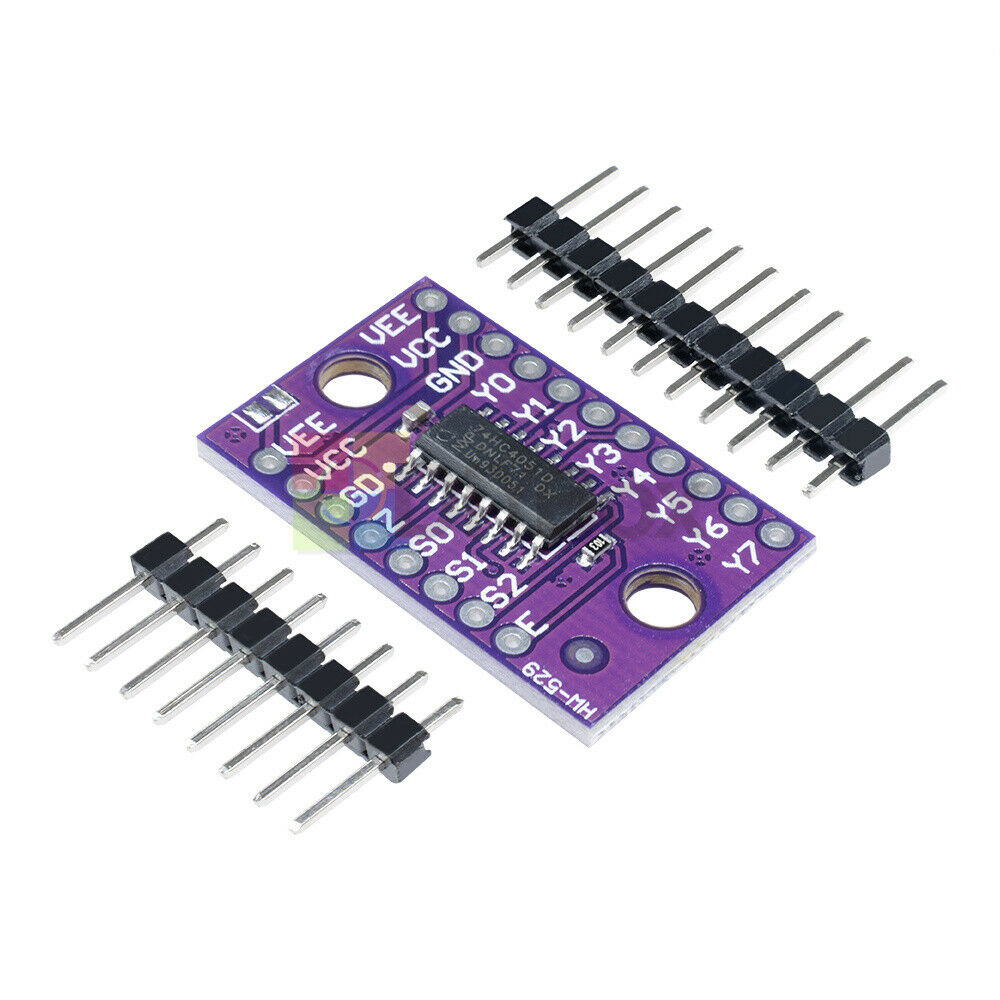 74HC4051 8CH-Mux Analog Multiplexer Demultiplexer Module Switch for Raspberry Pi