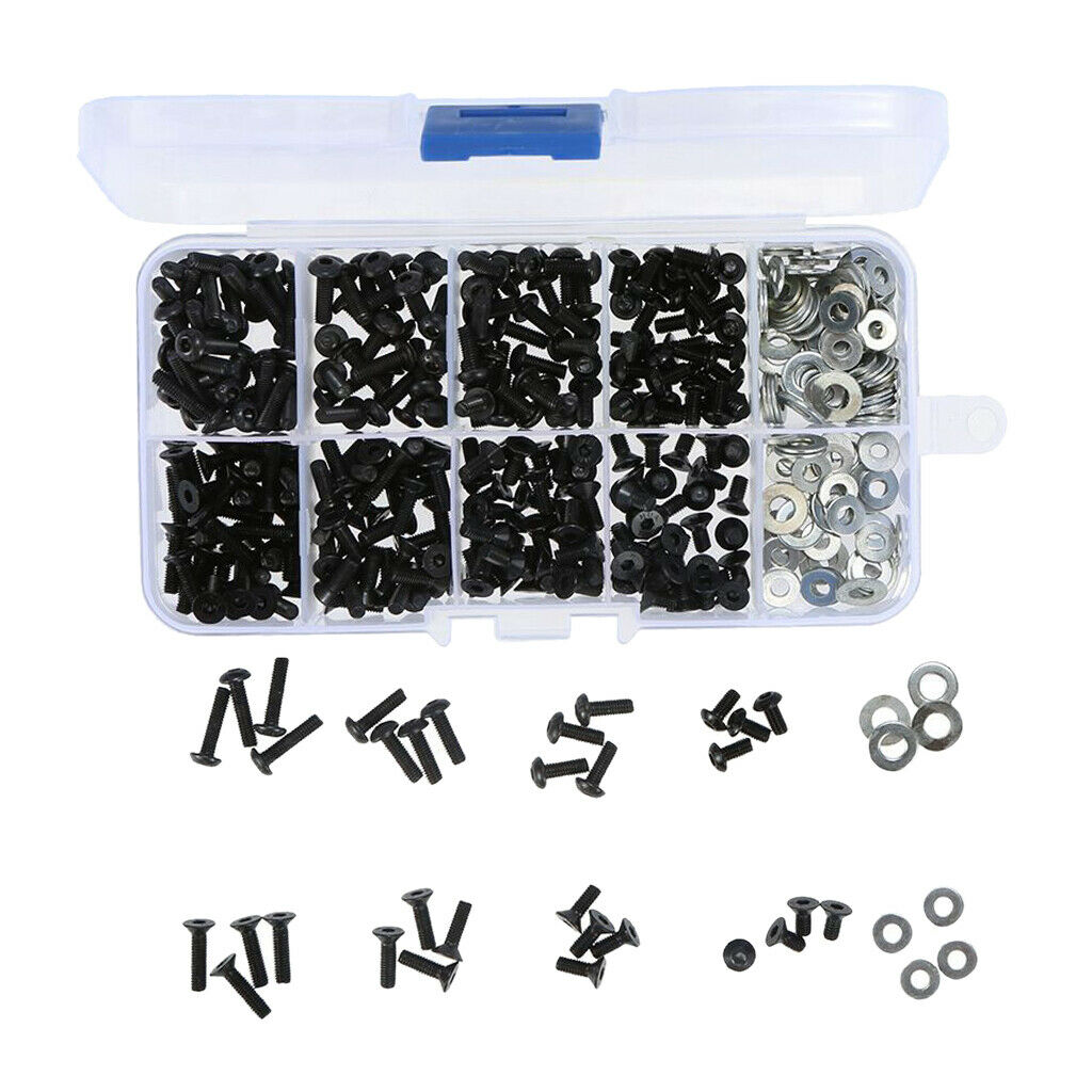 New RC Screws, Stainless Steel Screw Set, M3  Washer Set for 1/10