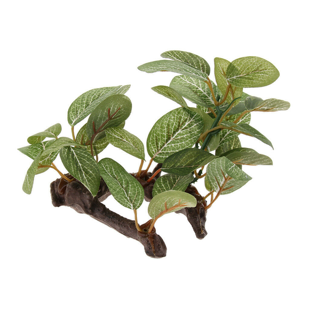 2pcs Reptile Vivarium Plants Terrarium Plants For Amphibians Habitat Decor