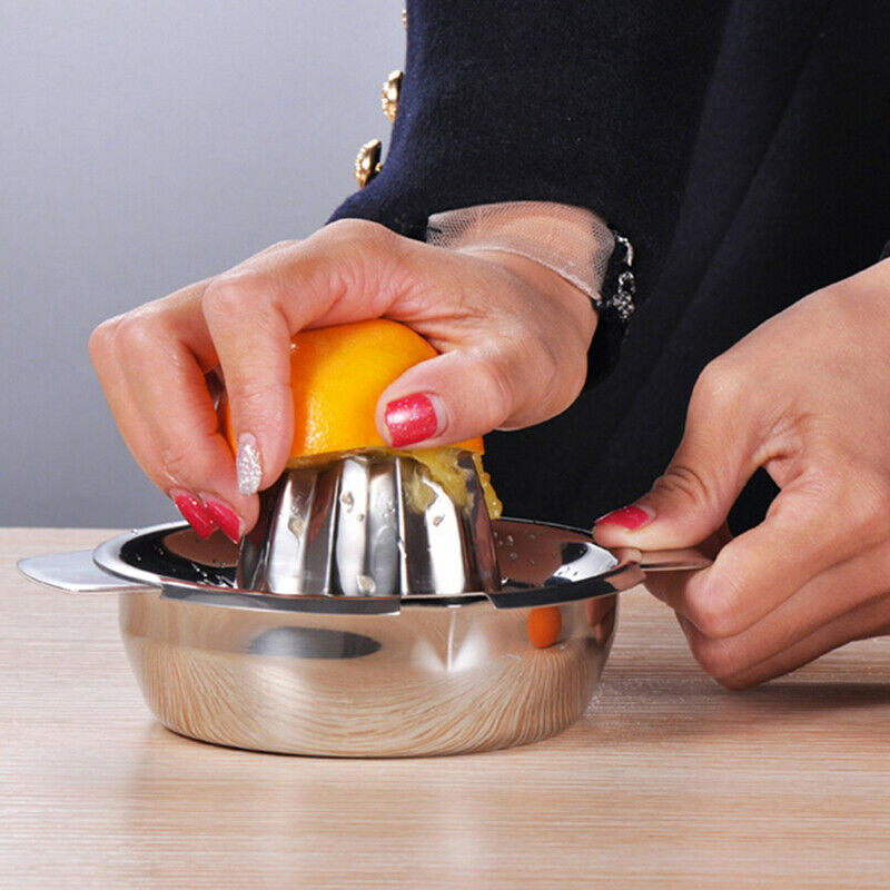 Portable lemon orange manual fruit juicer 304 stainless steel kitchen tool^m_DD