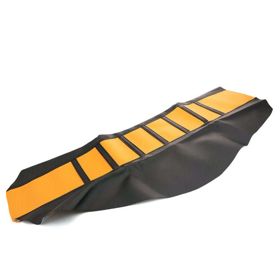 Universal Leather Gripper Soft Dirt Bike Motorcycle Seat Cover Rib Skin Rubber