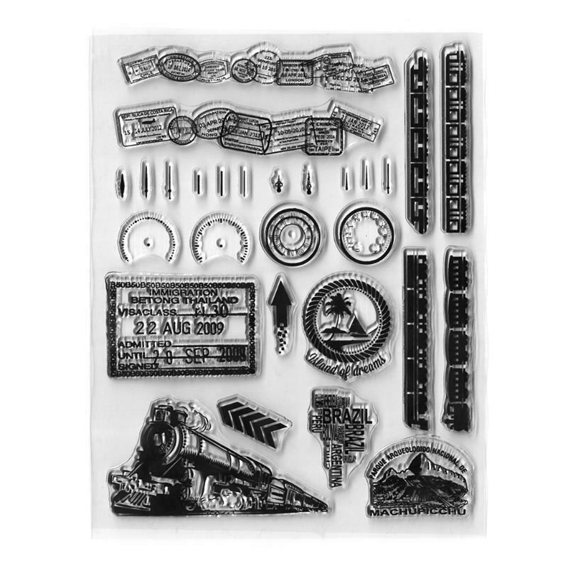Train Silicone Clear Seal Stamp DIY Scrapbooking Embossing Photo Album Decor