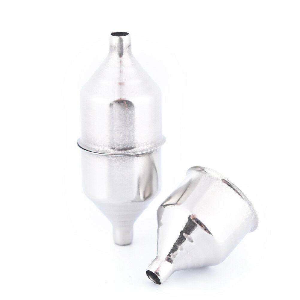 2Pc 8mm Stainless Steel Wine Funnel For All Hip Flasks Flask Filler Wine Pot、NDD