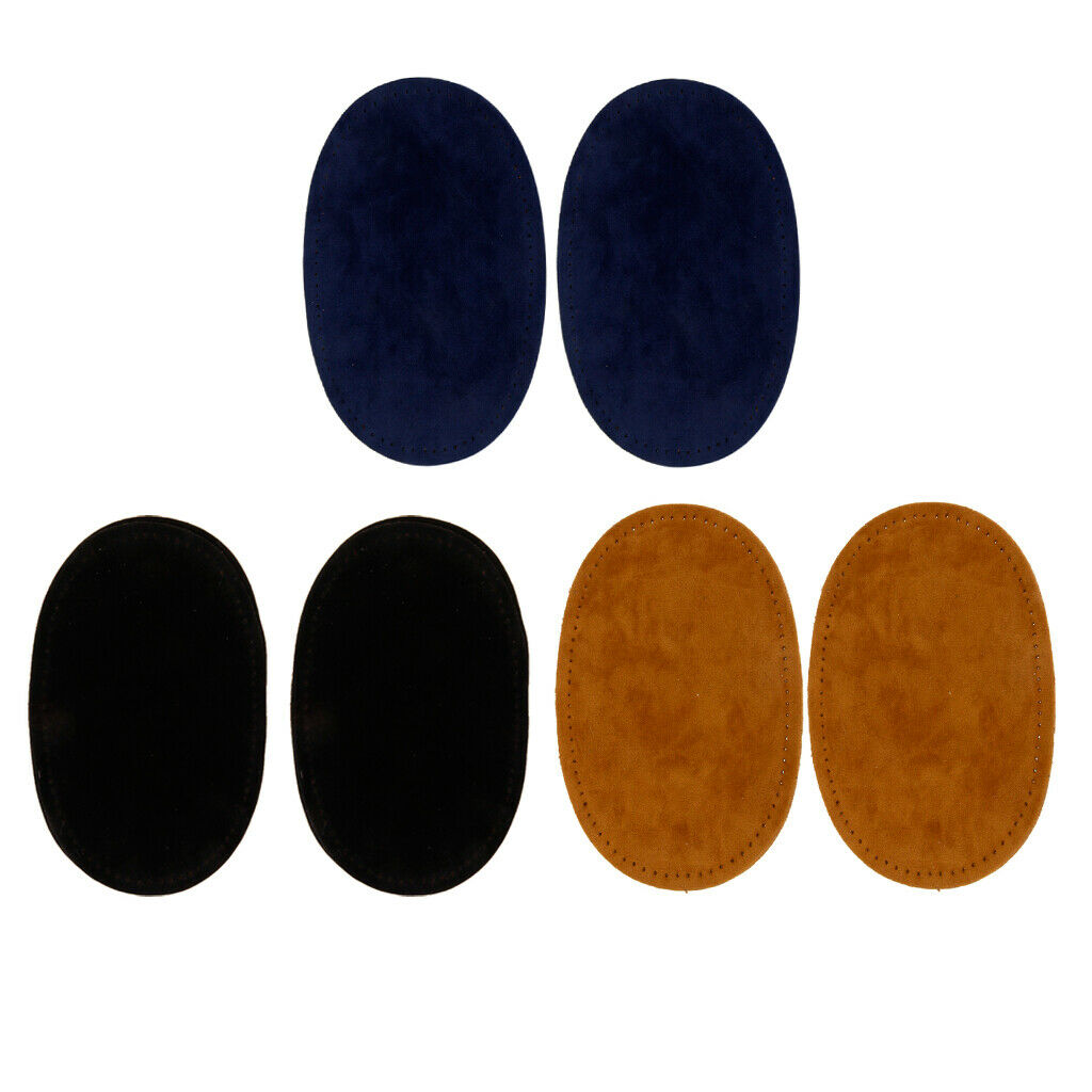 3 Pairs of Knee Patches Patches Oval Patch AppliquÃ©s for Elbows