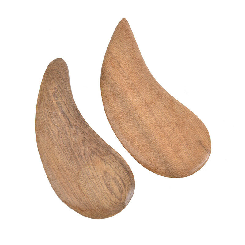 1PC Fragrant Wood Massager Small Leaf-shaped Wooden Scraper Tool Body Car.l8