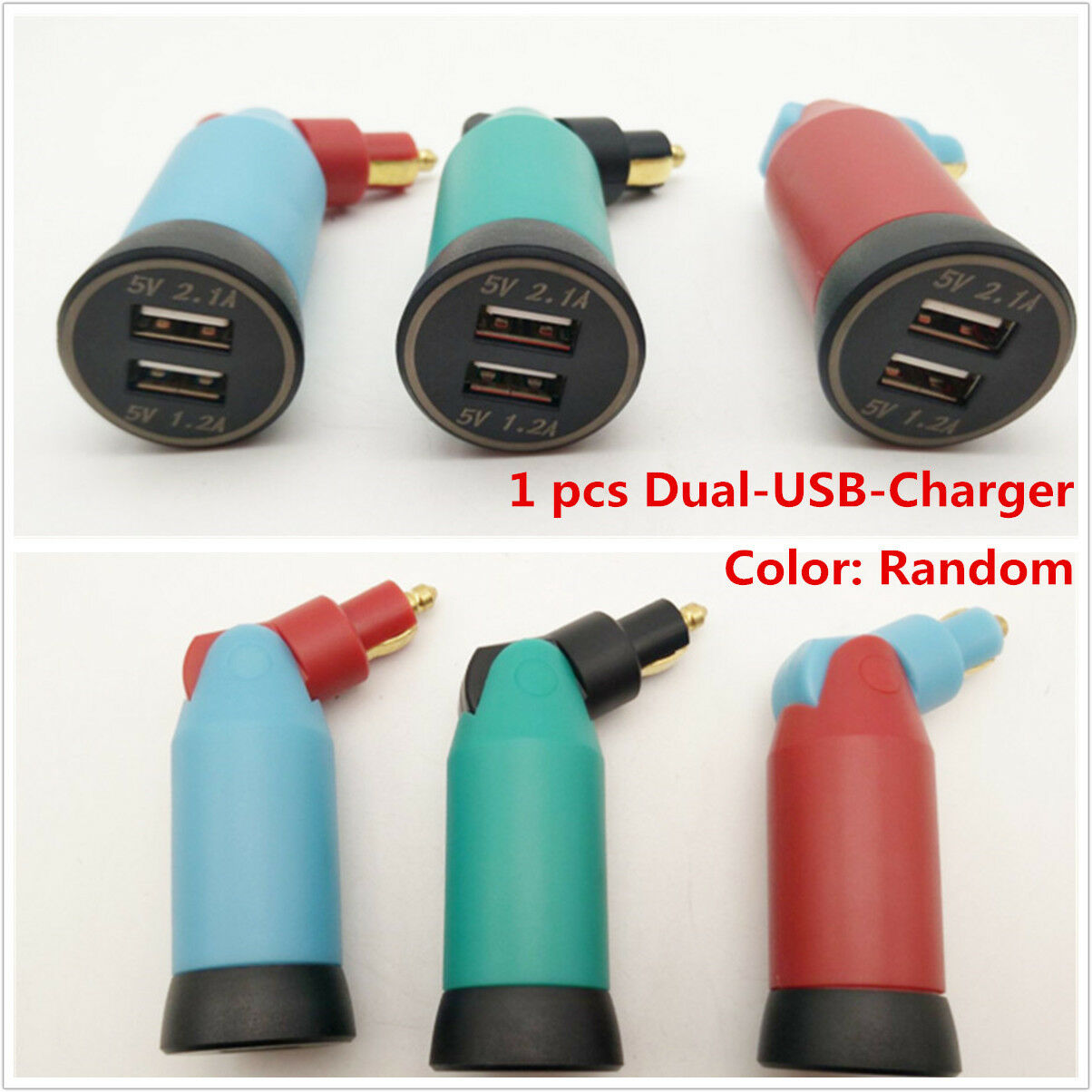 Motorcycle Cigarette Lighter Socket 5V 3.3A Portable Dual USB Power Adapter Plug