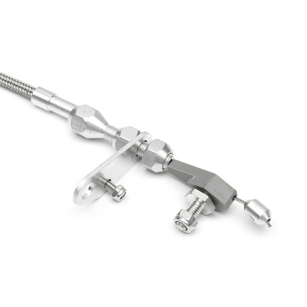 Braided Kick Down Cable Transmission Detent For Ford C6 Trans C-6
