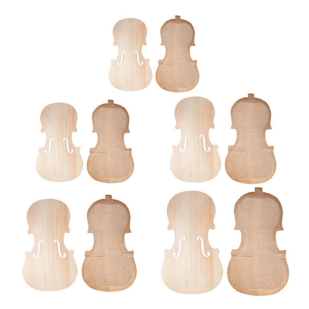 Handmade 4/4 Violin Top Panel with Back Panel for Violinist Luthier DIY