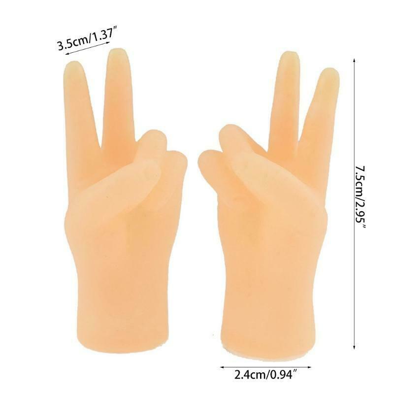 2pcs Hand Finger Puppets Soft Realistic Feeling Finger PuppetsScissors Game Fun