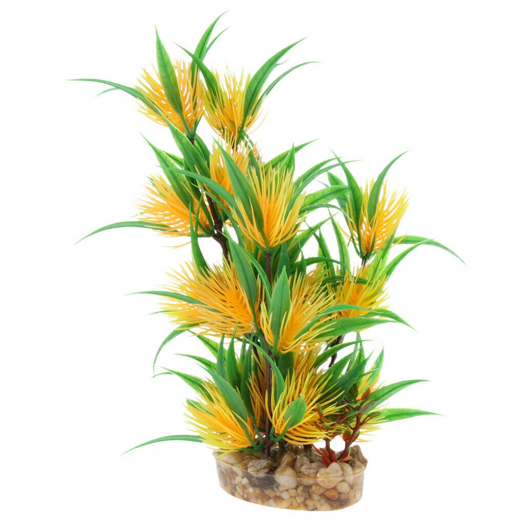 1pc Beauty Fish Tank Aquatic Simulation Plant Ornament Decor 22cm