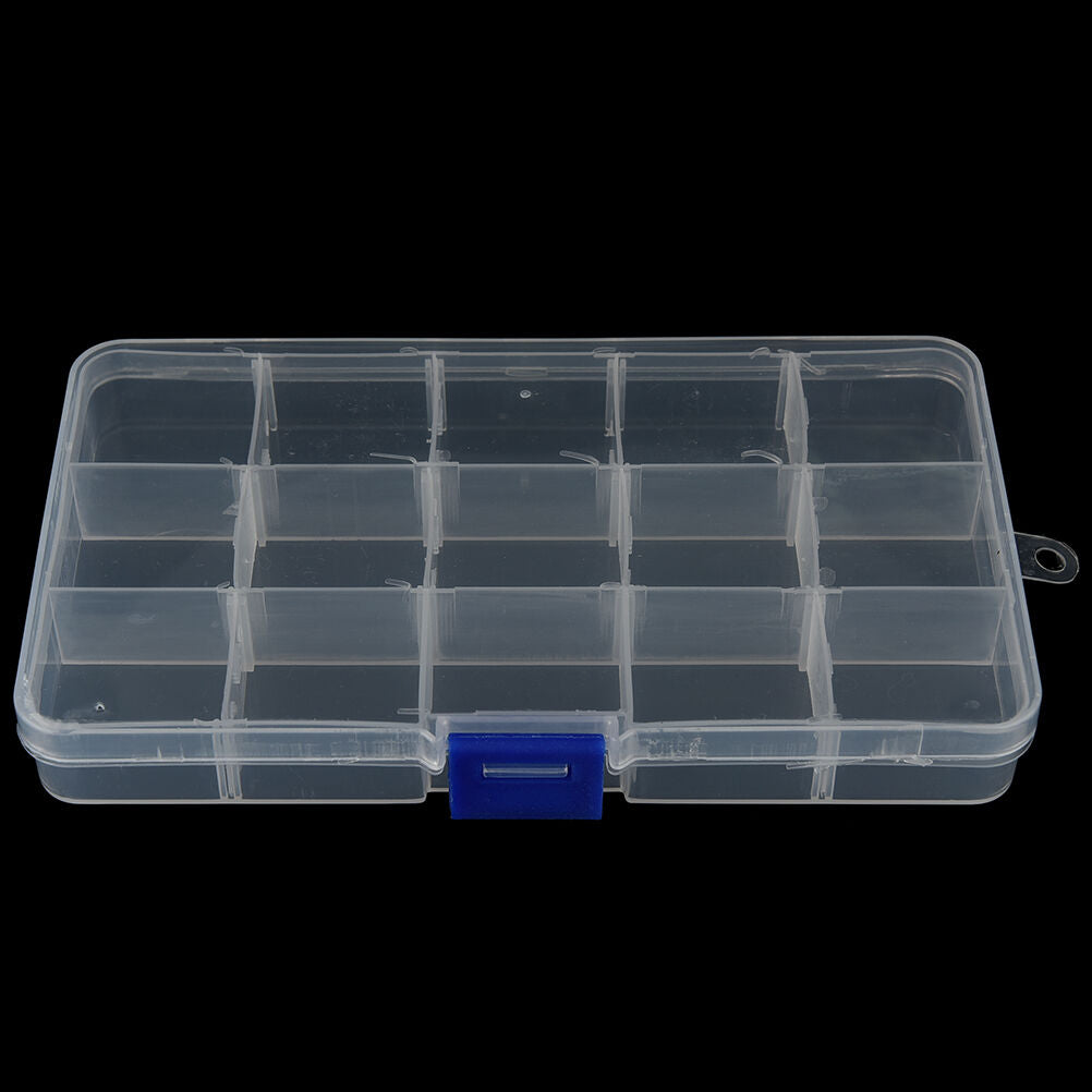 15 Compartments Fishing Fish Hook Bait Lure Box Tackle Storage Container .l8