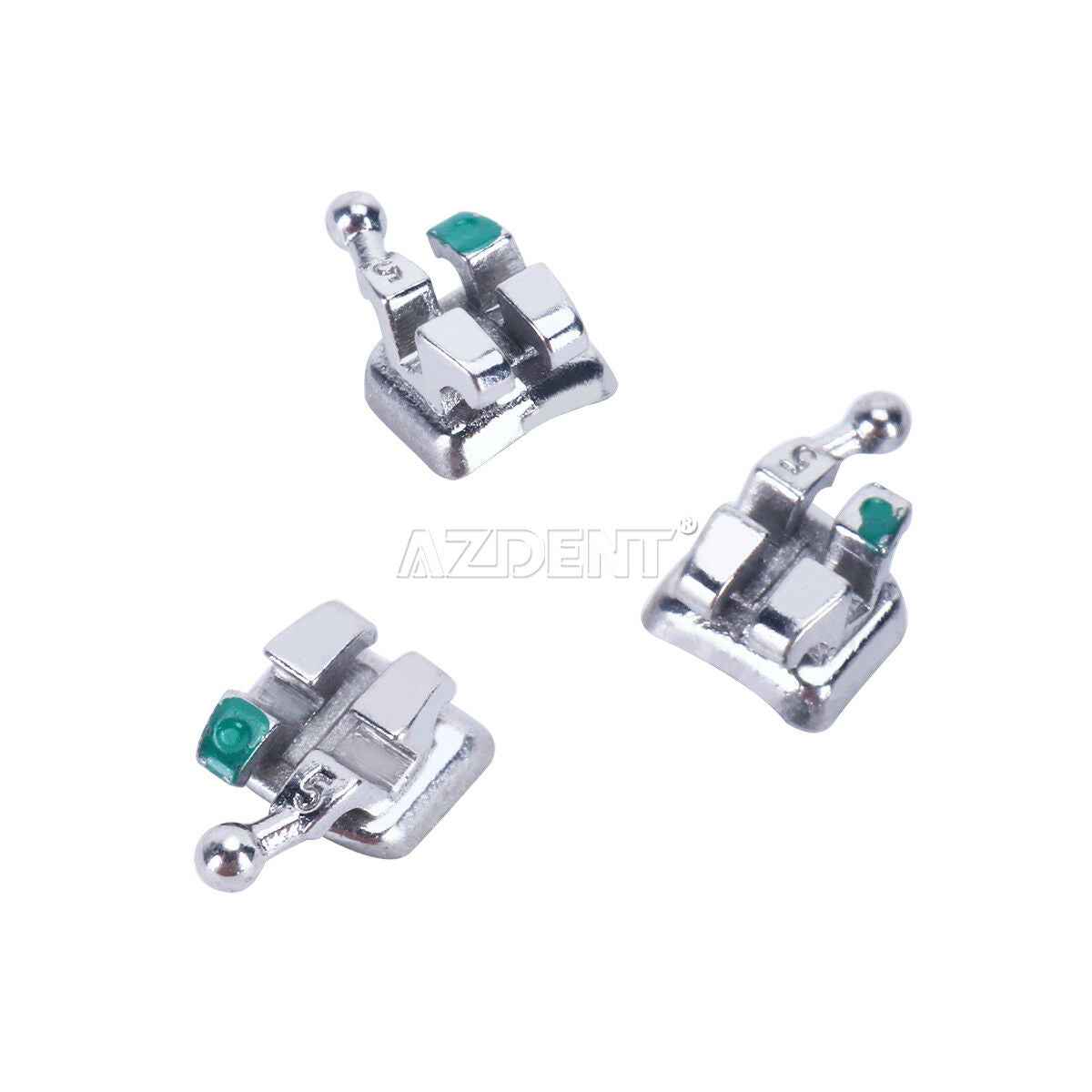 Dental Orthodontic Bracket Braces MIM Monoblock Mini Roth 022 Hooks 3-4-5 AZDENT