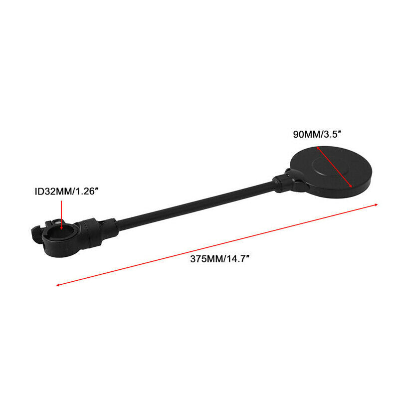 Pair Bike Rear View Mirror Road Mountain Bicycle 22mm-38 mm Handlebar Wide Angle