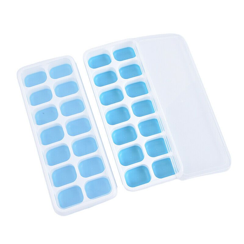 Silicone Ice Cube Tray Ices Jelly Maker Mold Trays with Lid for Whisky CocktaSJ