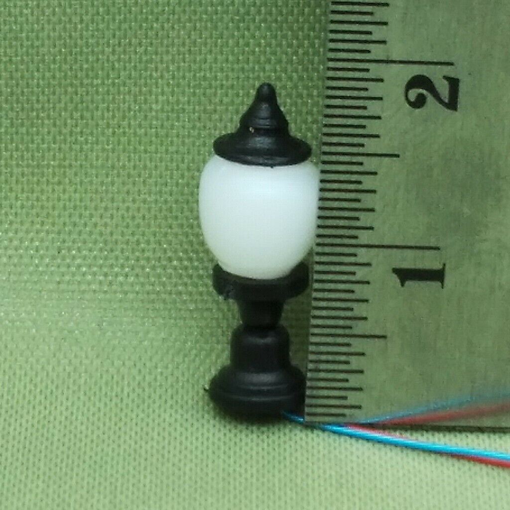 10 Pcs HMini Models Street Light Pole Streetlamp For Modeling Ho Oo Scale