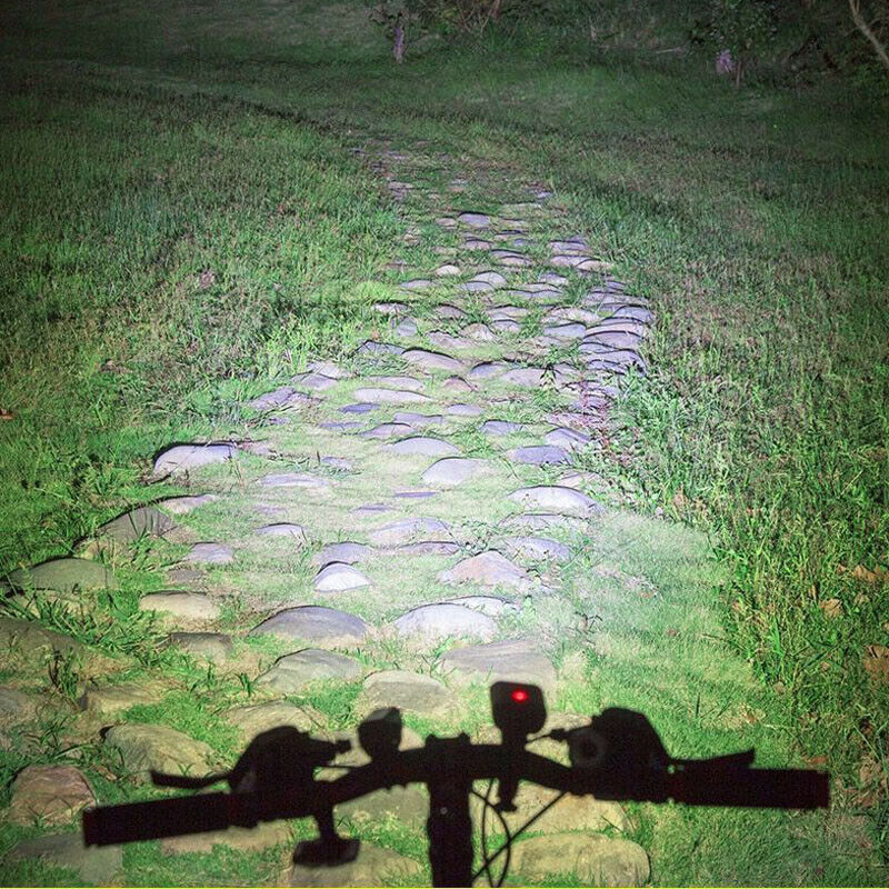 Y10 Bicycle Light USB Charging All-in-one Mountain Waterproof 2 LED Bike Light