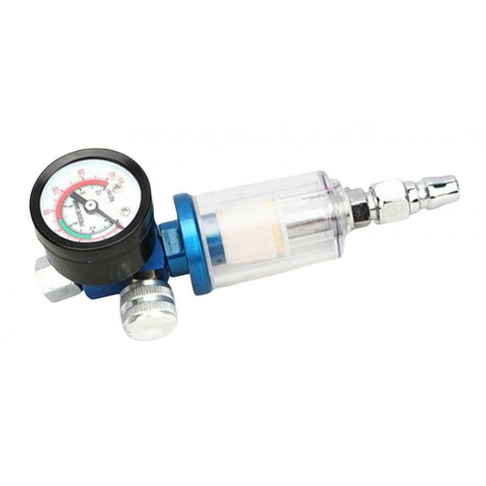 1/4" Pneumatic Air Filter Regulator w 43mm Pressure Gauge Easy to Install