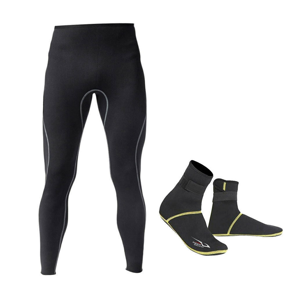 Men Neoprene Diving Suit Pants Surf Swimsuit Pants And Diving Socks