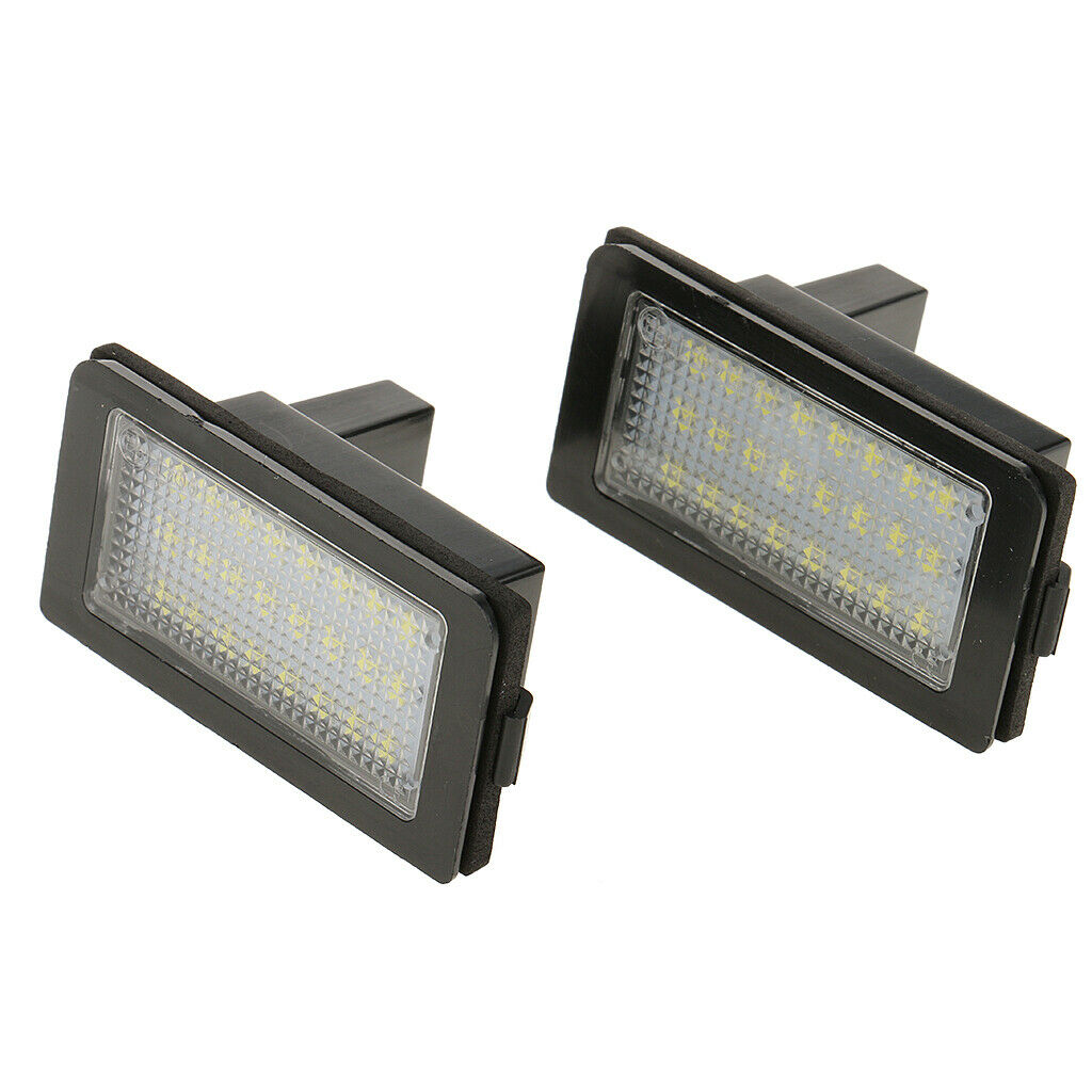 2PCS White 24-LED License Plate Light For BMW E38   728 730 740 750