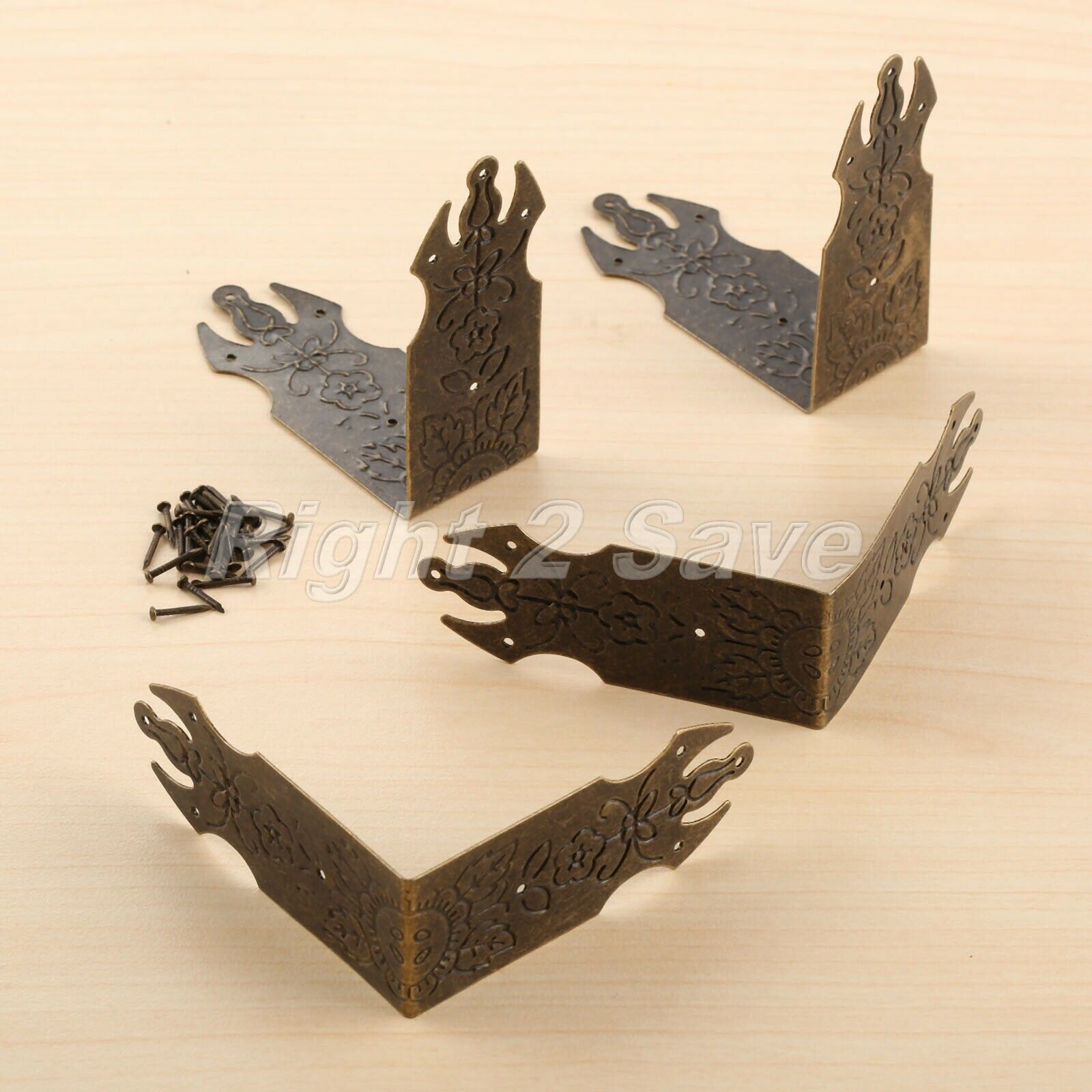 69*69*29mm Jewelry Box Decorative Wooden Chest Edge Cover Corner Protector Guard